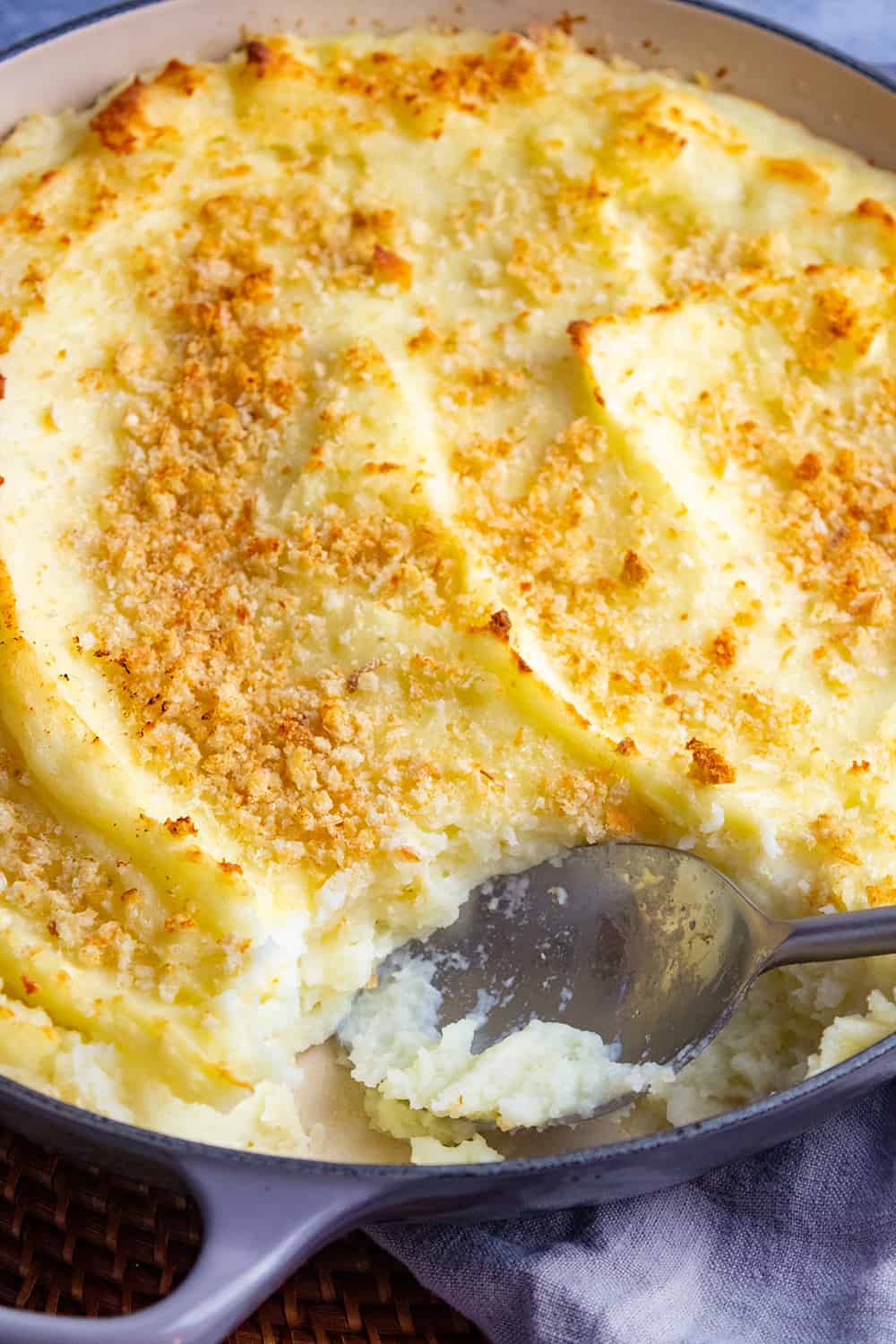 Baked Parmesan Mashed Potatoes