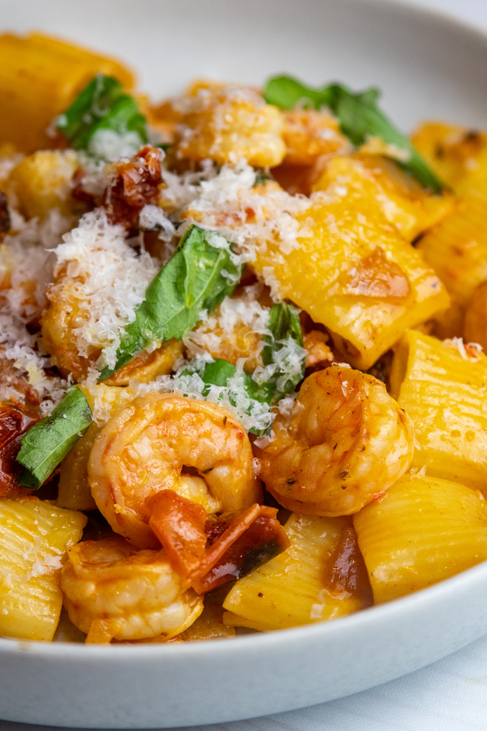Pasta with Spicy Calabrian Shrimp