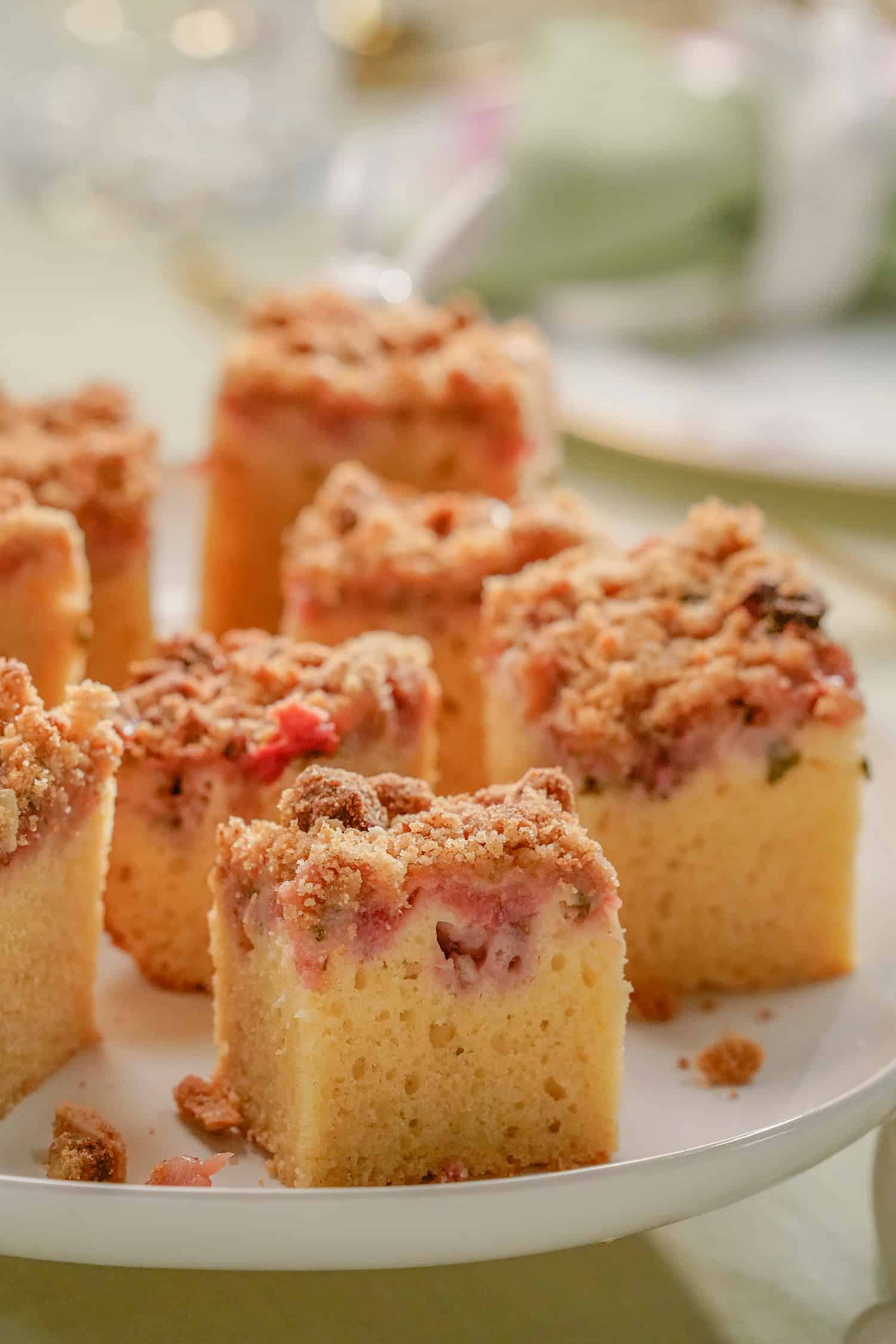 Strawberry Basil Coffee Cake