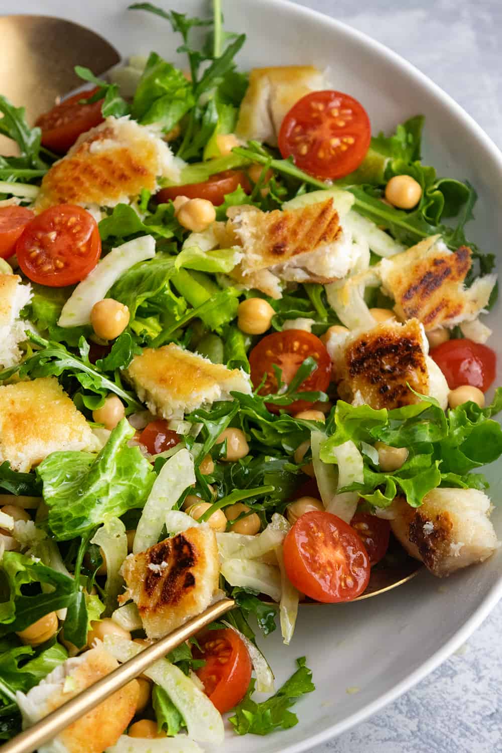 Halibut Salad With Chickpeas