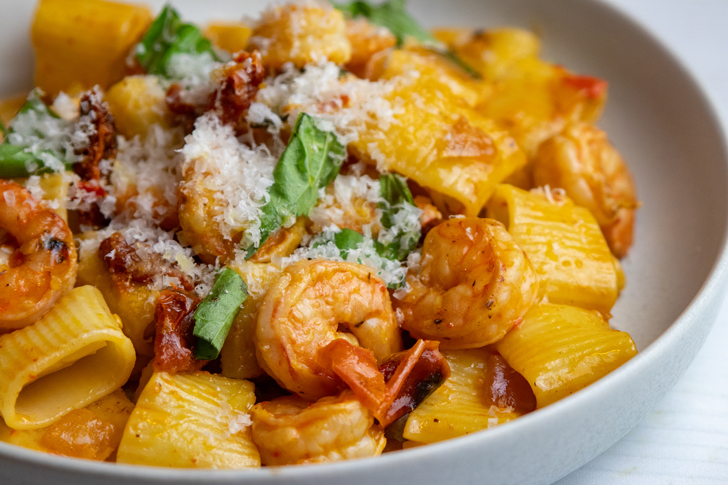 Pasta with Spicy Calabrian Shrimp