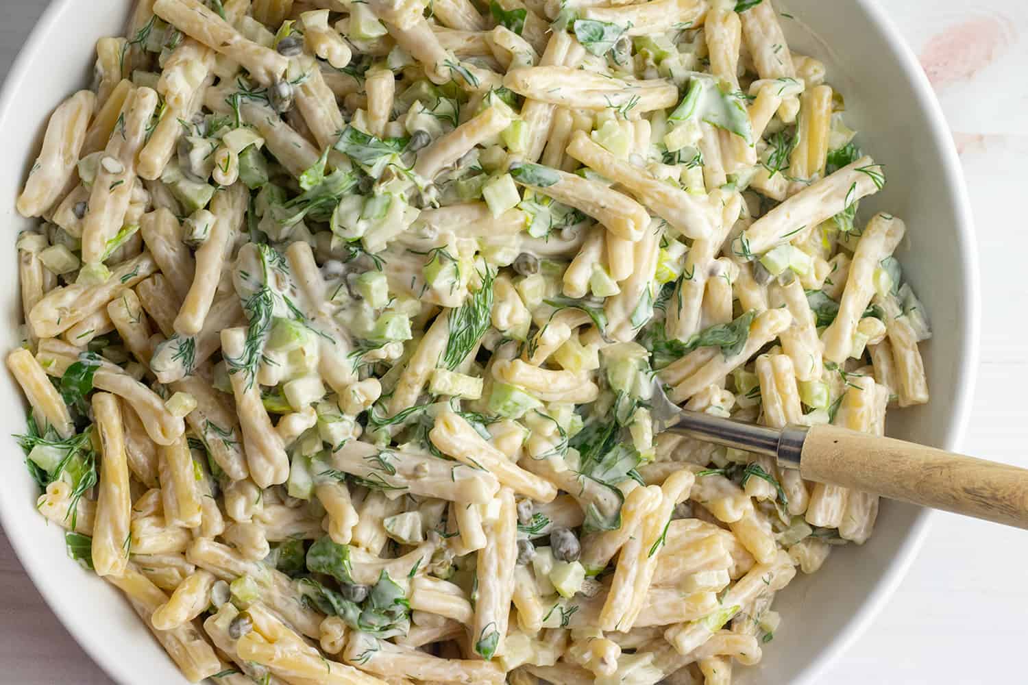 Creamy pasta salad