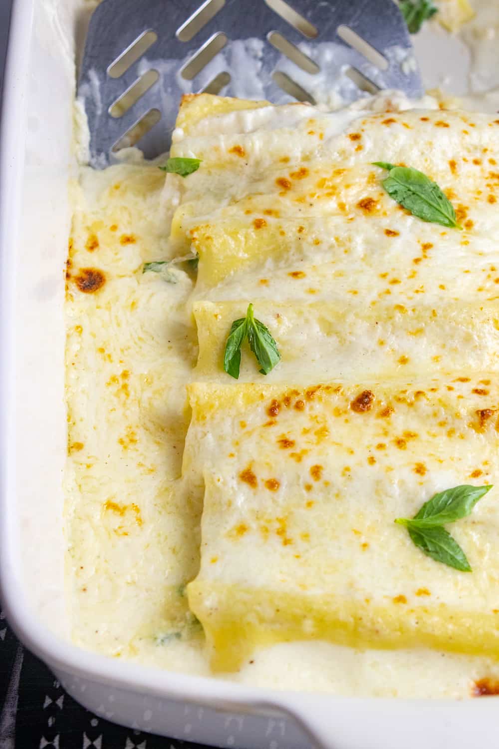 Creamy Baked Crab Cannelloni