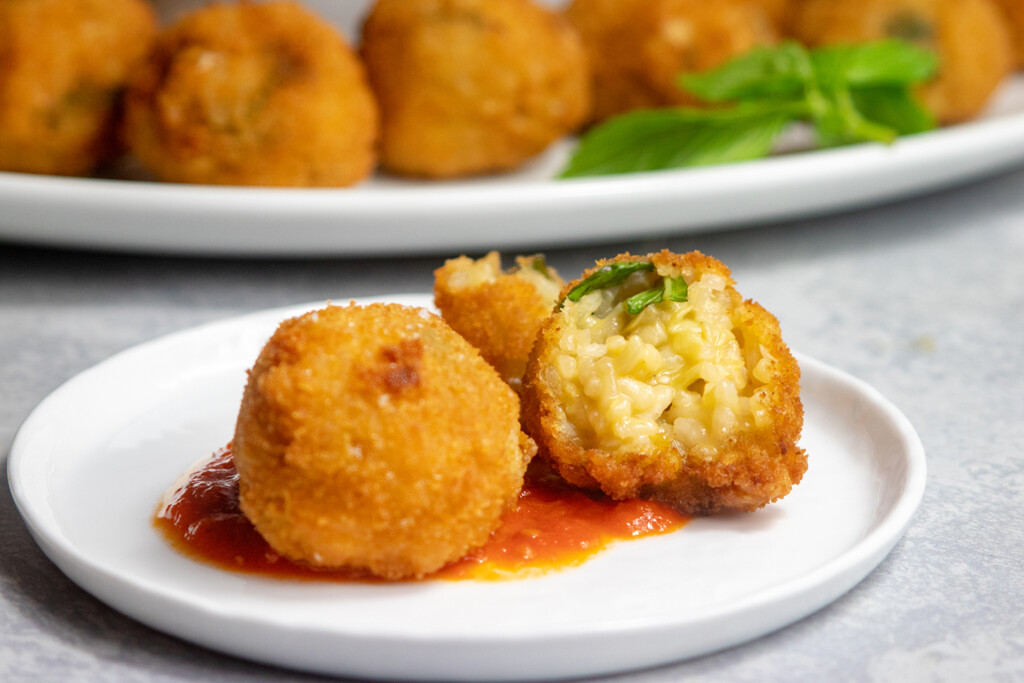 vegan artichoke arancini