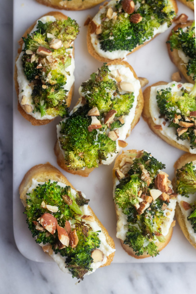 Charred Broccoli Crostini