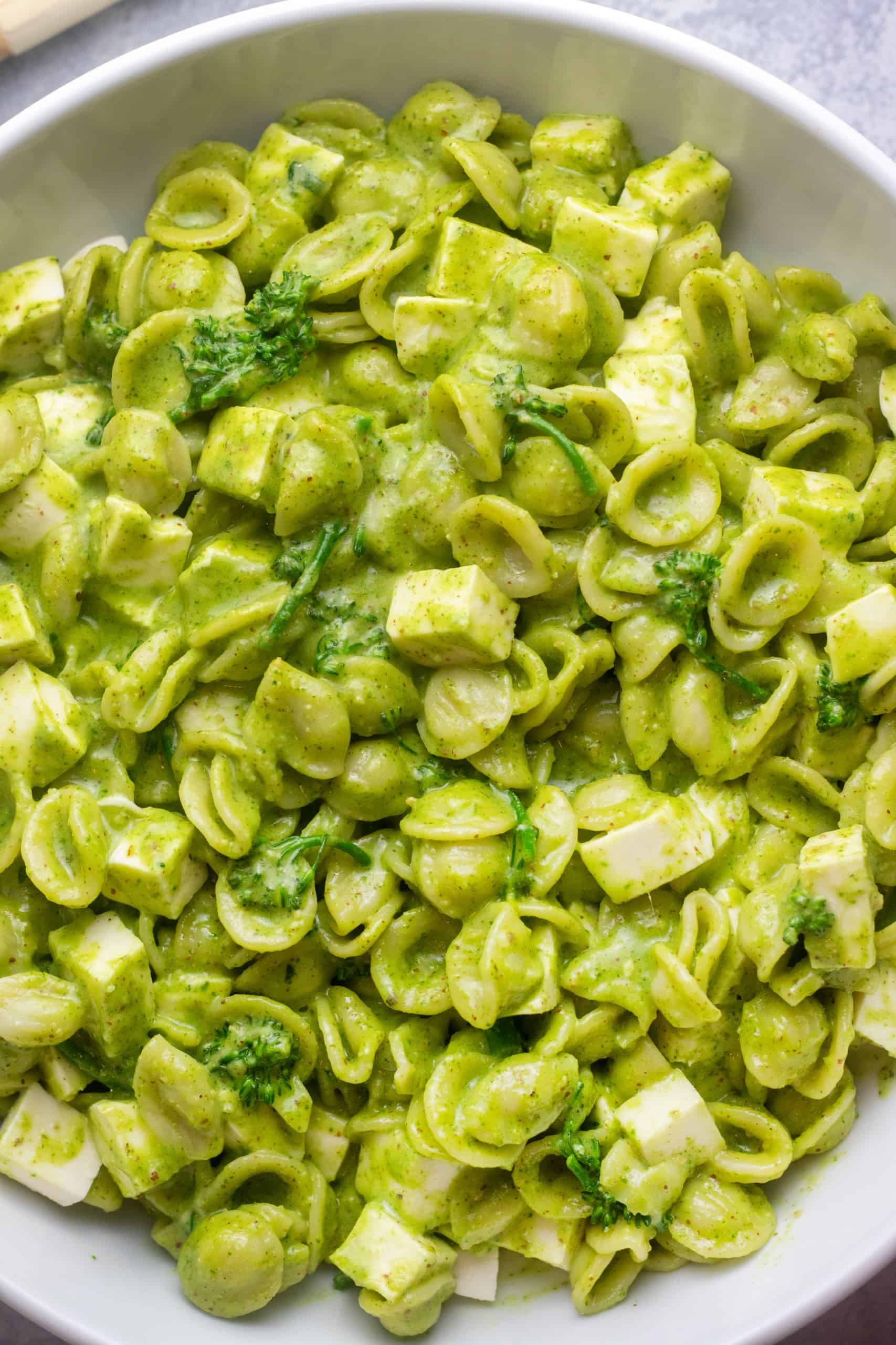 Orecchiette with Almond Pesto and Broccoli Rabe